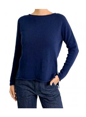 Maglioncino misto cashmere tinta unita 